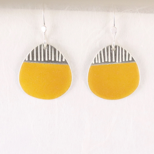 Island drop earrings sunshine yellow