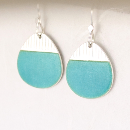 Island drop earrings turquoise