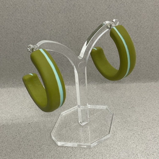 Chunky hoop earrings