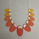 Ombré ovals necklace - Orange