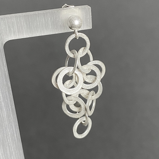 Redpath earrings silver 4cm