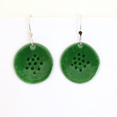 Tidal earrings green