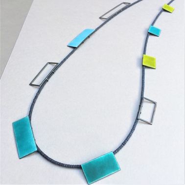 Mixed rectangles necklace