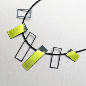 Six scattered rectangles necklace