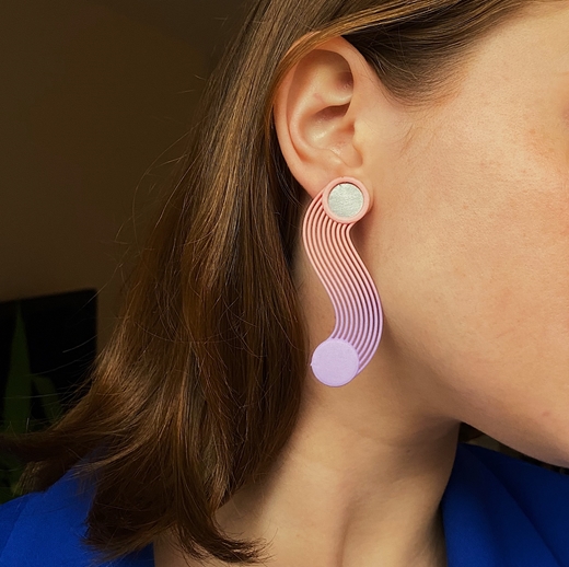 Travelling Circles Earrings – worn