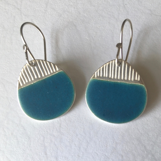 Teal Island earrings