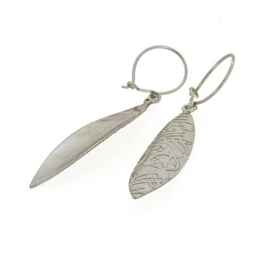 imprint leaf earrings 2