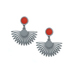 Red Egyptian earrings