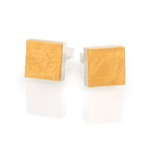 24ct Gold and Silver Cufflinks