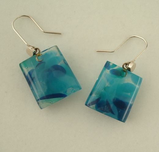 earrings mix turquoise dots
