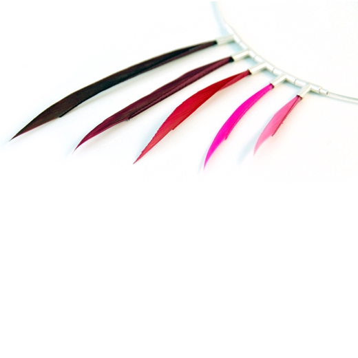 Mixed Pinks 5 Piece Asymmetrical Necklace