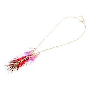 Mixed Pinks Chandelier Necklace