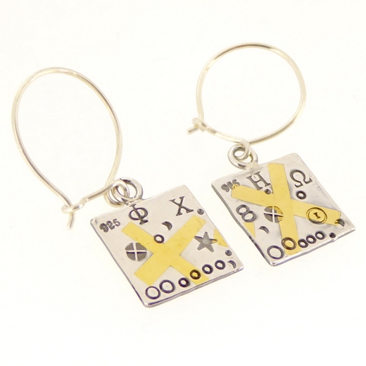 Keum boo square earrings