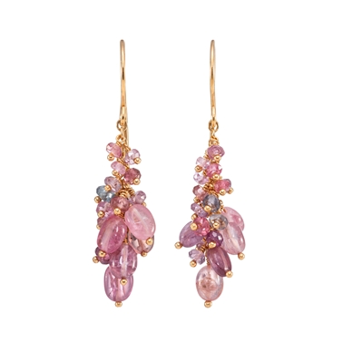Blossom earrings Pink Spinel