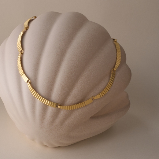 Kyoto Necklace-Gold-plated silver by Clara Breen-4