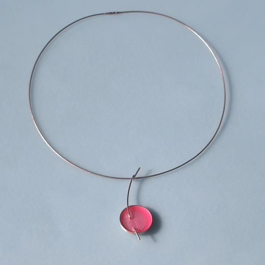 large pink pendant