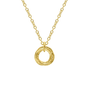 Gold Plated 3 Hoop Necklace