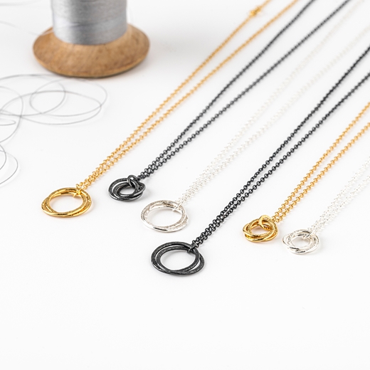 Hoop Cluster Necklaces