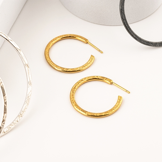 Small Classic Hoops - Gold Plated