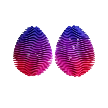 Leaf Earrings Pink/Purple/Blue