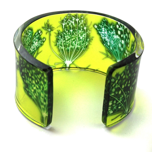 Lime Cow Parsley Cuff