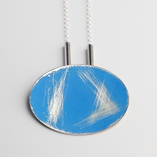 Long buoy necklace blue 2