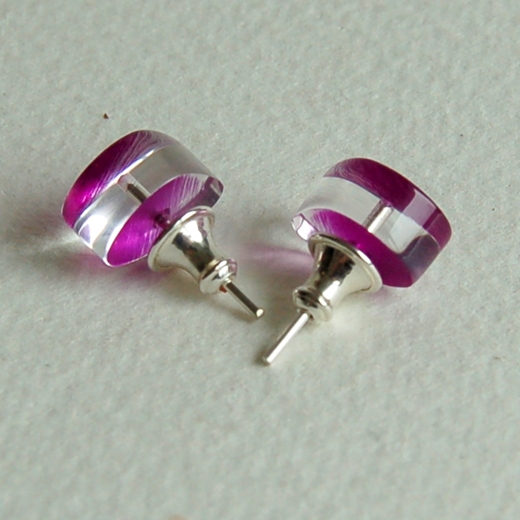 magenta shoreline earrings