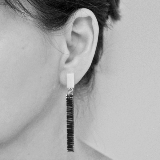 metro earrings worn