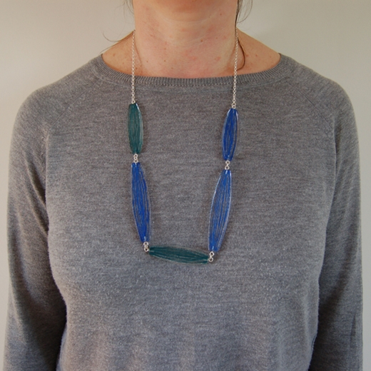 model seed necklace blue jade