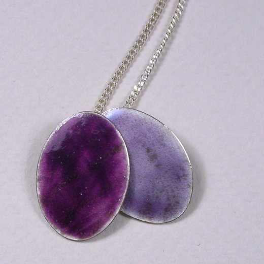Alula oval pendants purples