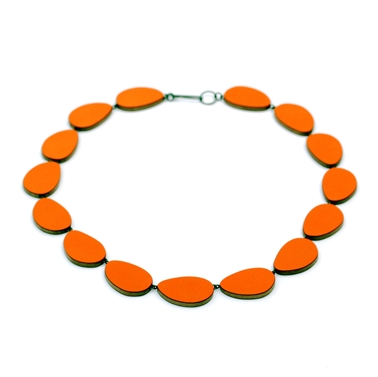orange curve necklace