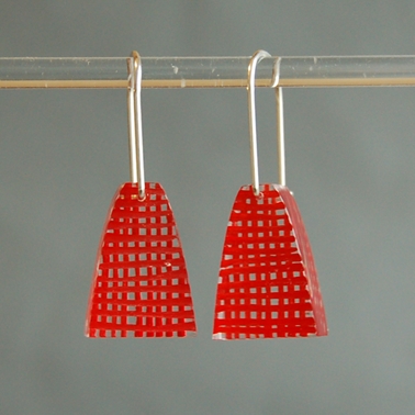 orange weave earrings 01