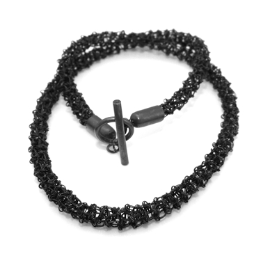 Oxidised Woven Necklace