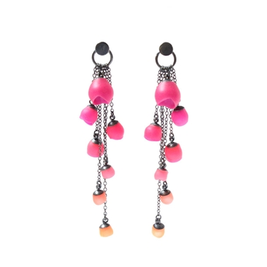 Cascade Earrings - Pink