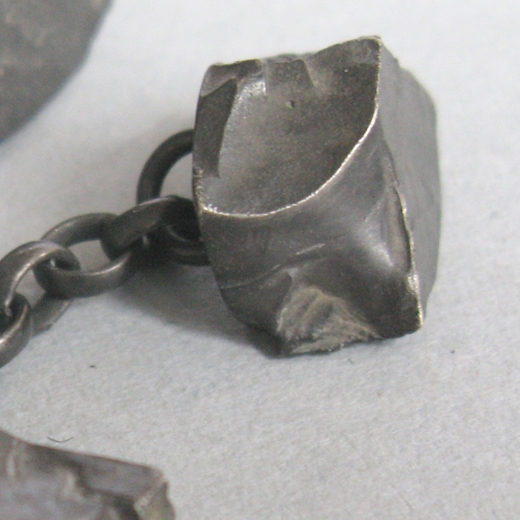 oxidised stone cufflinks
