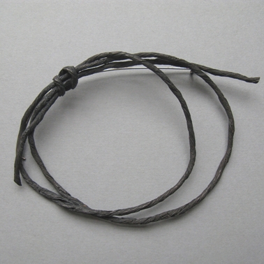 oxidised string brooch