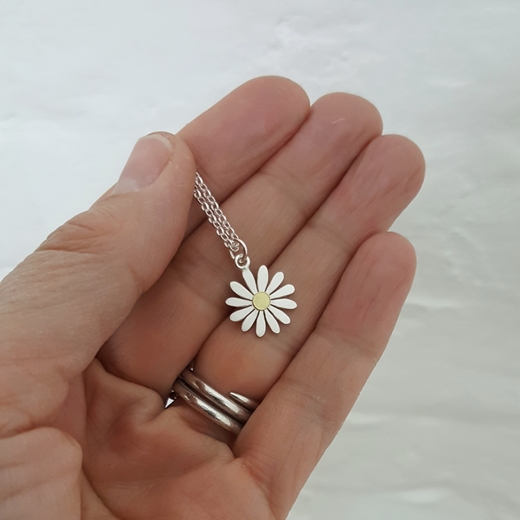 aster flower pendant