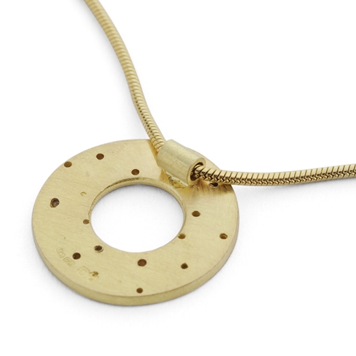 18ct polo necklace reverse