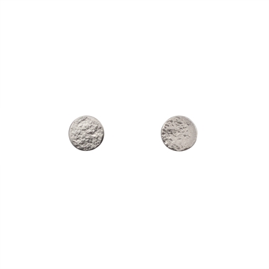Paillette Medium Stud Earrings Silver
