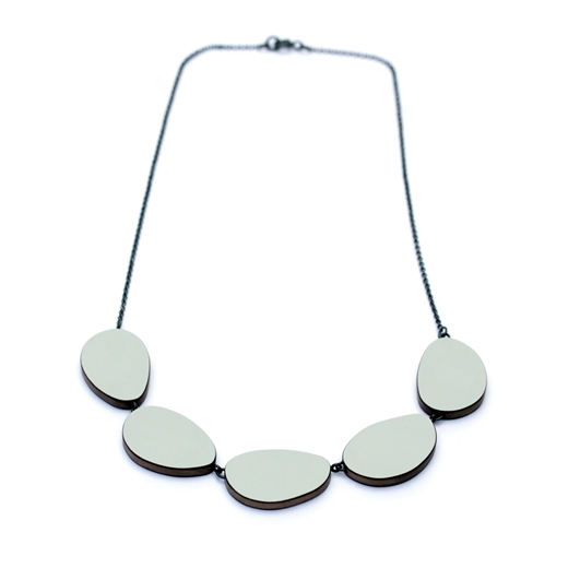five part curve necklace 2