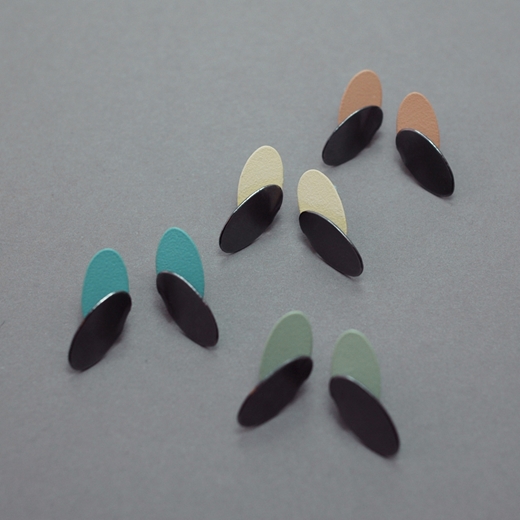 Pastel ovals earrings-colour options