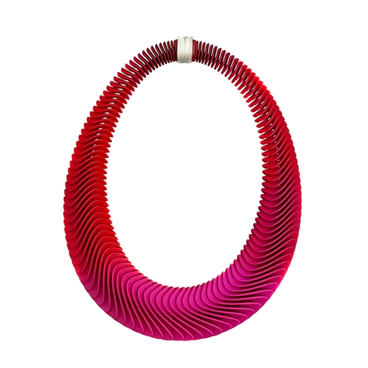 Curve necklace - pink side