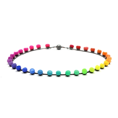 Rainbow fade necklace