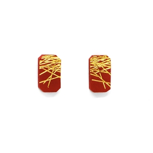 Freehand Rectangular Studs with Lines