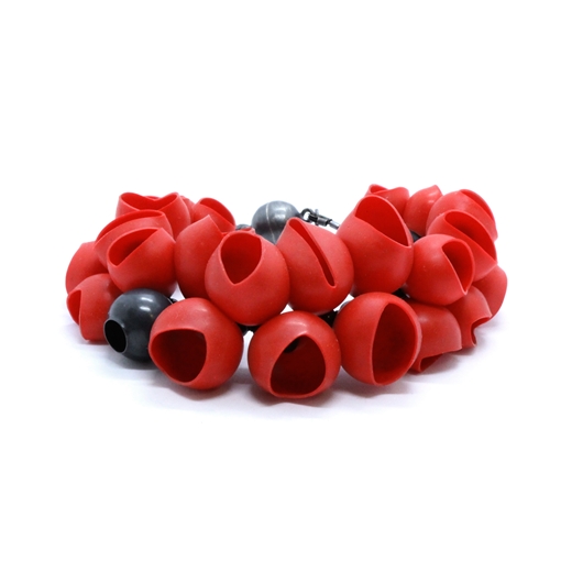 Red cluster bangle