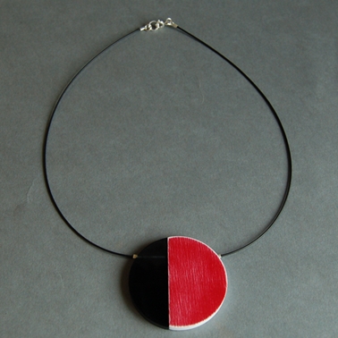 red eclipse necklace