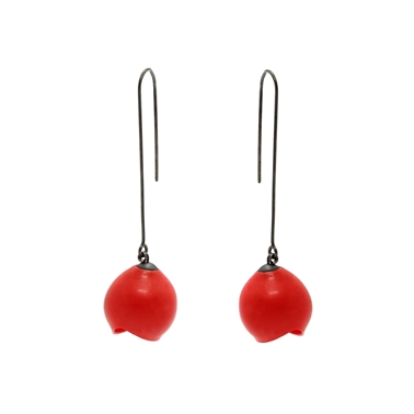 Red long drops - large