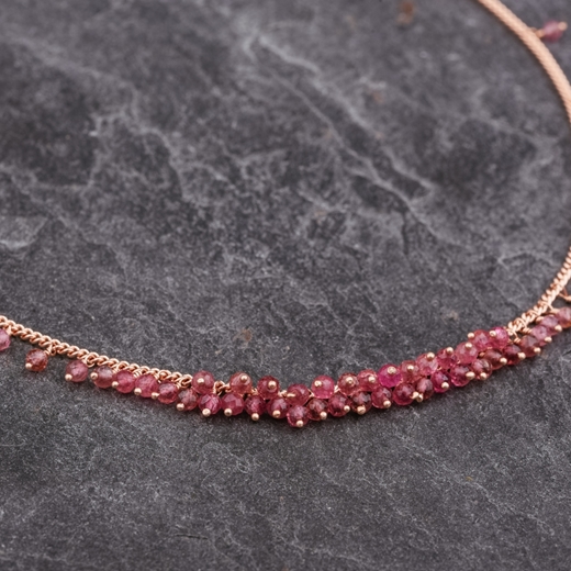 Pink Tourmaline Necklace