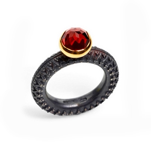 Rose Garnet Ring