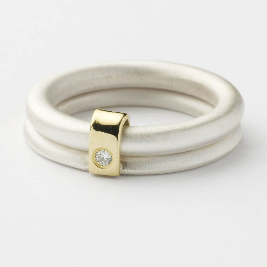 Silver and diamond ring | Contemporary Rings by contemporary jewellery ...